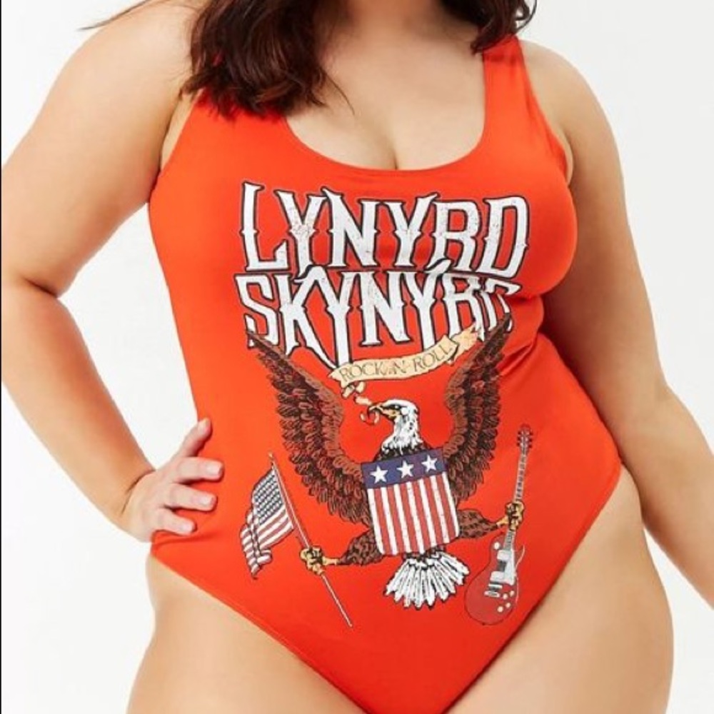 Forever21 Plus Size Lynyrd Skynyrd Swimsuit